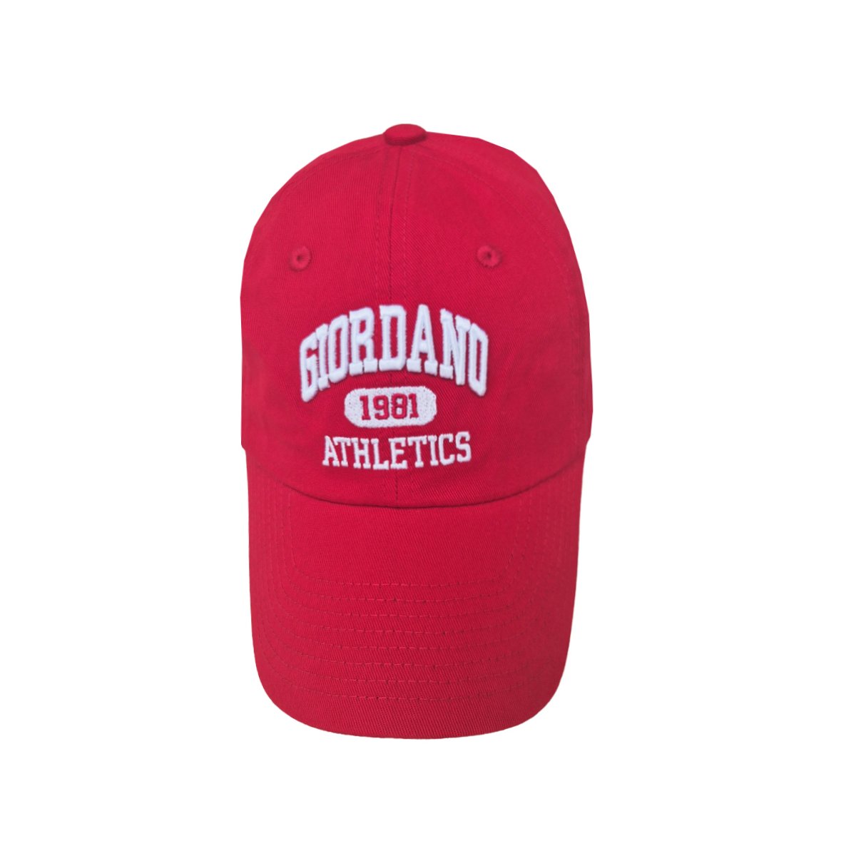 Cotton Twill Cap with 3D Embroidery | Giordano Athletics - Red - Giordano Online