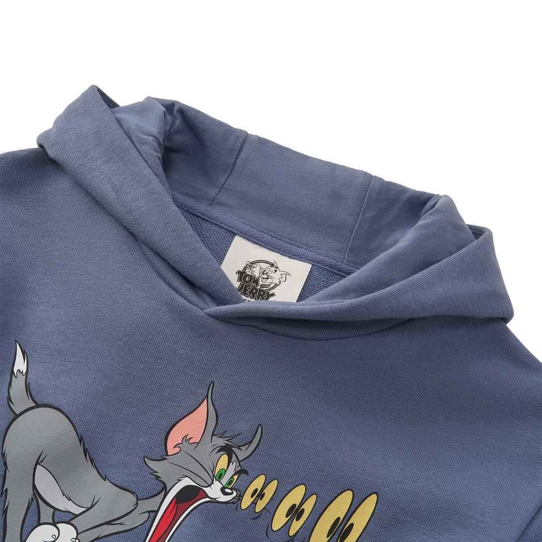 Junior French Terry Crew Neck Relaxed Sweatshirt – Tom & Jerry - Blue - Giordano
