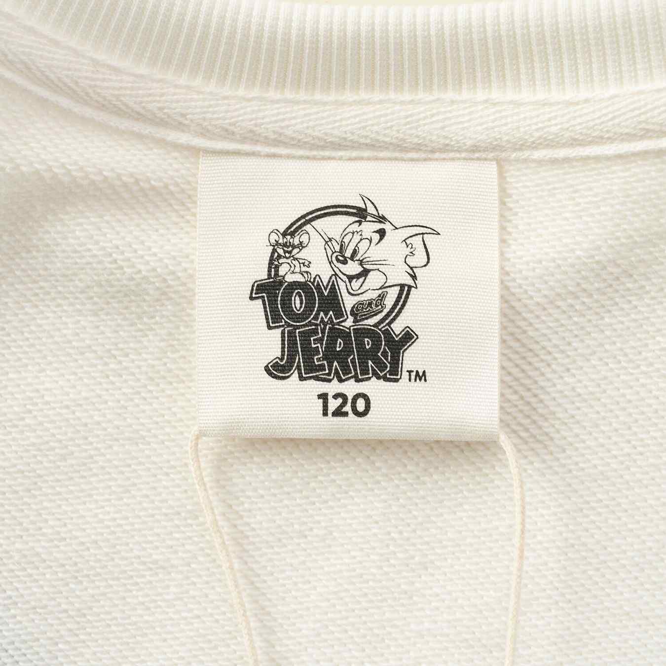 Junior French Terry Crew Neck Relaxed Sweatshirt – Tom & Jerry - White - Giordano