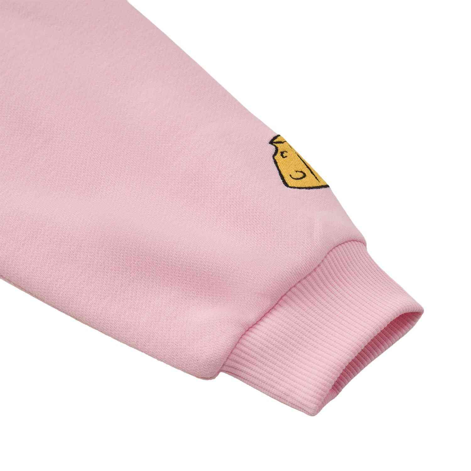 Junior French Terry Oversized Print Long Sleeve Sweater - Tom & Jerry - Pink - Giordano