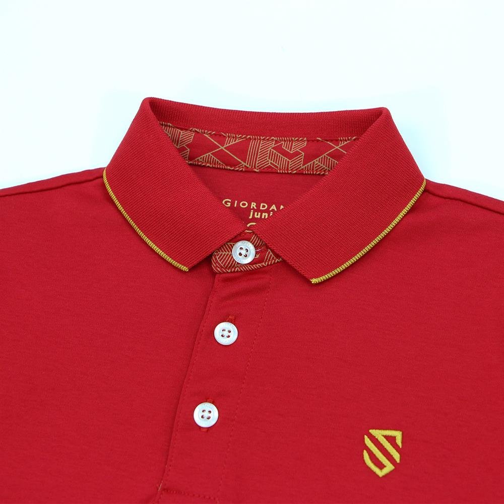Junior Liquid Touch Badge Polo - Giordano Online