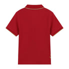 Junior Pique Woven Collar Short Sleeve Slim Fit - Giordano Online
