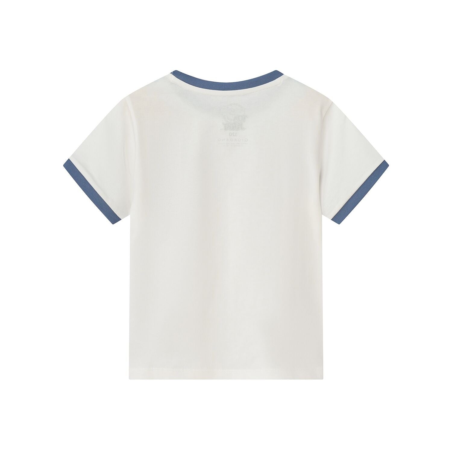 Junior Regular Fit Cotton Print Tee - Tom & Jerry - White - Giordano