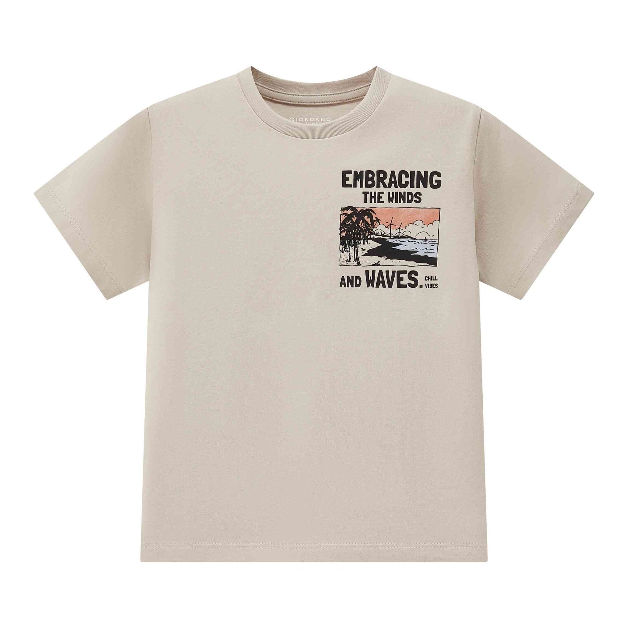 Junior Regular Fit Graphic Print Tee - Giordano