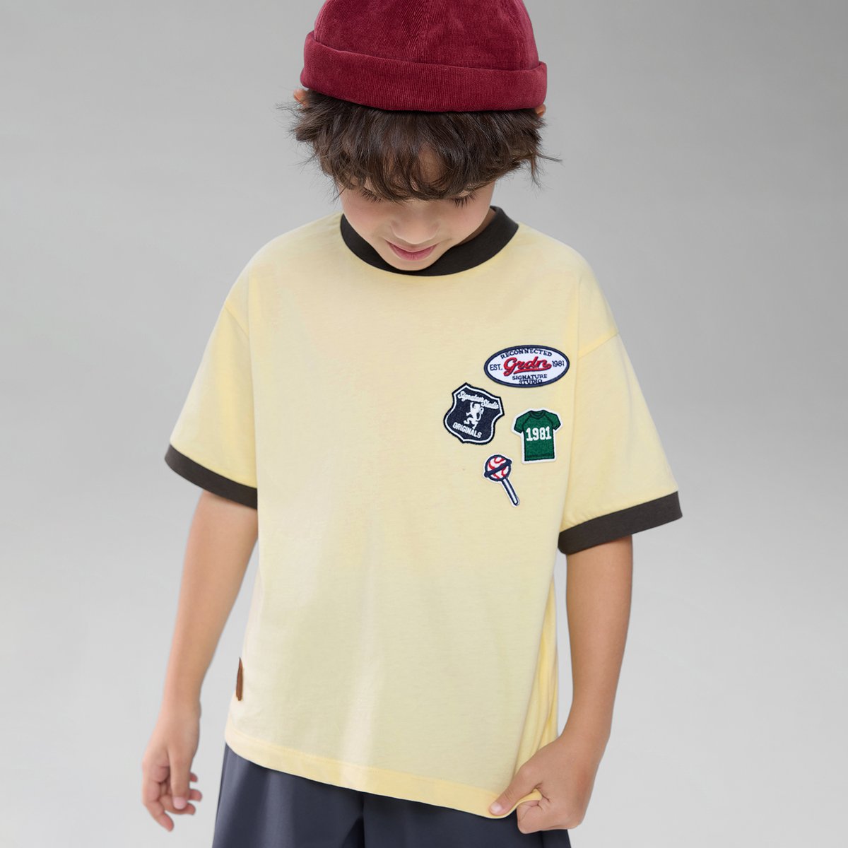 Junior Relaxed Embroidered T-Shirt - Giordano Online