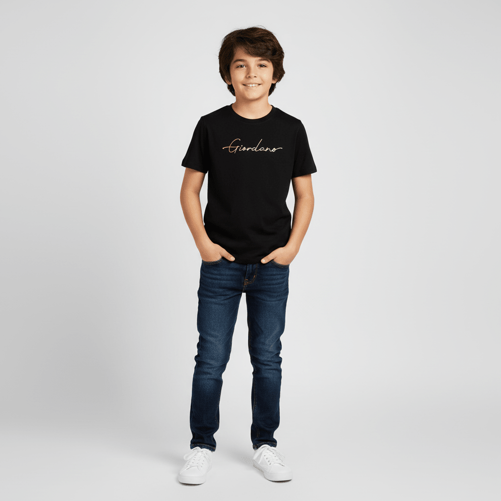 Junior Signature Print Tee - Giordano Online