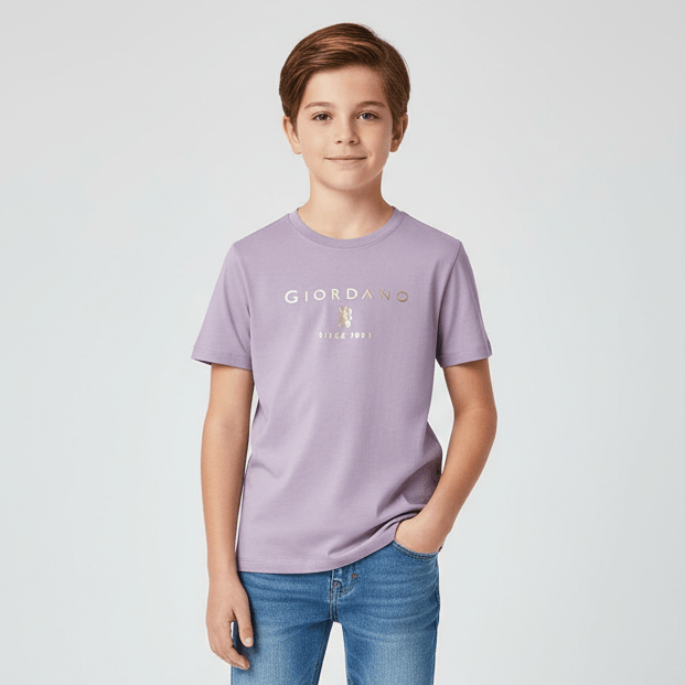 Junior Signature Print Tee - Giordano Online