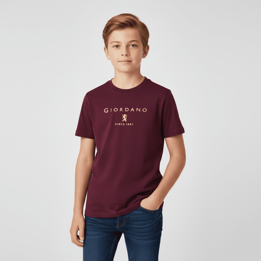 Junior Signature Print Tee - Giordano Online