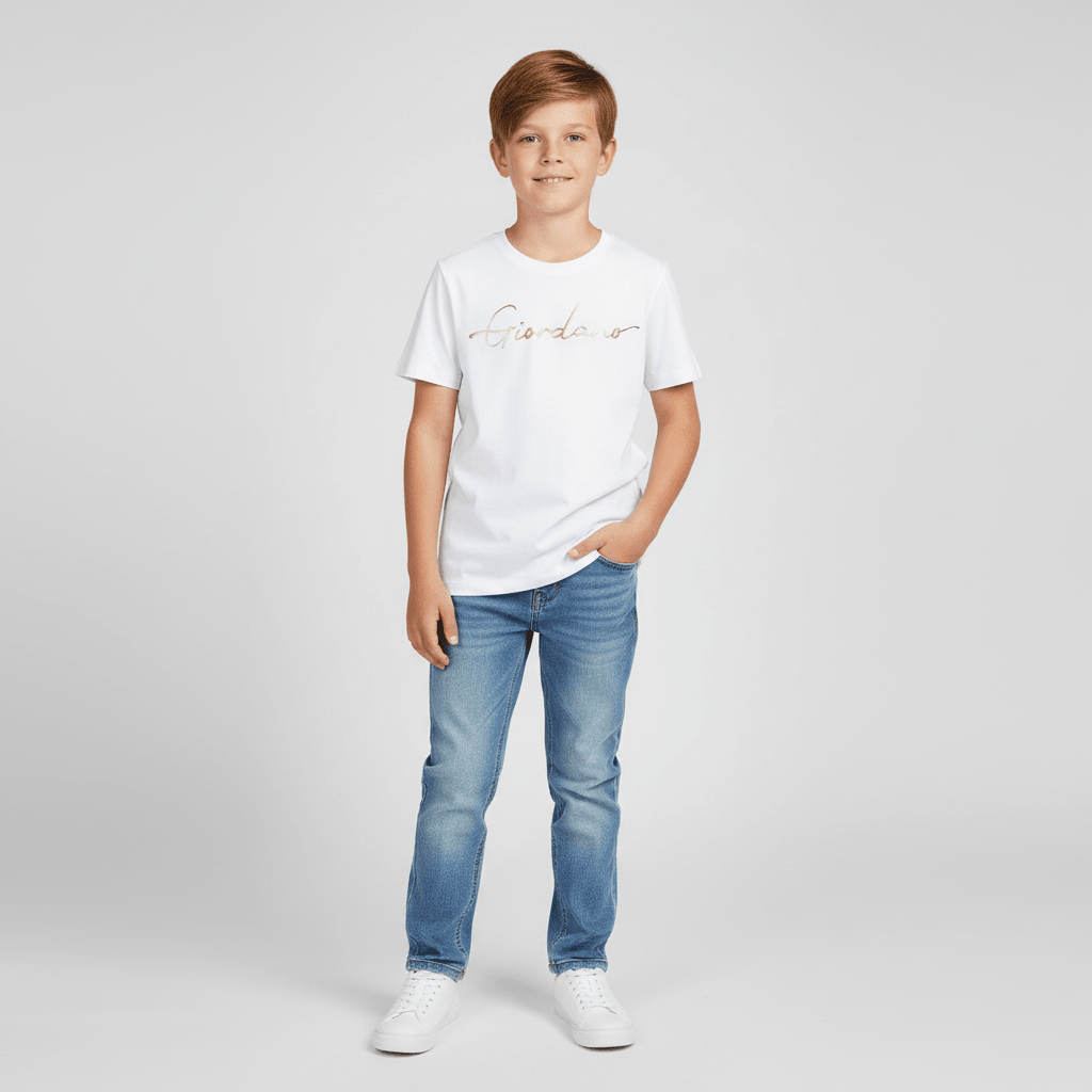 Junior Signature Print Tee - Giordano Online