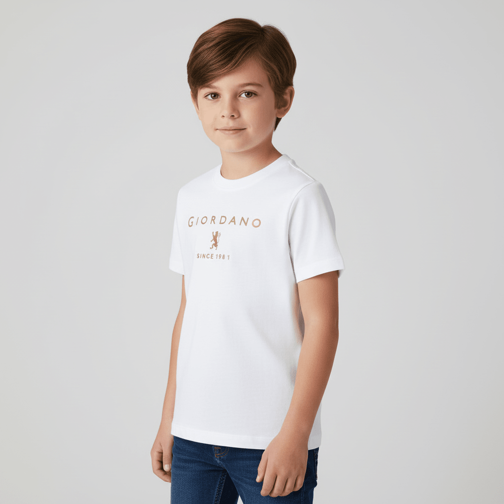 Junior Signature Print Tee - Giordano Online
