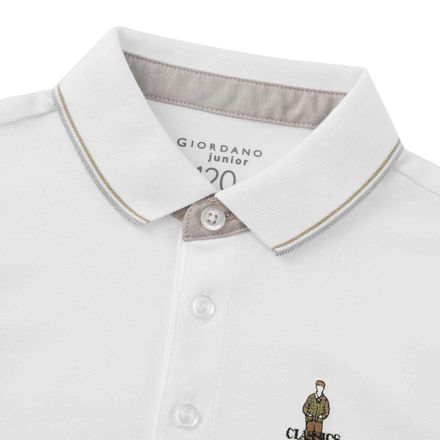 Junior's Classic Club Short Sleeve Slim Fit Polo - Giordano