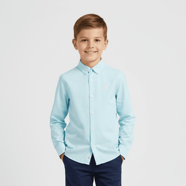Junior's Cotton Oxford Shirt - Giordano Online