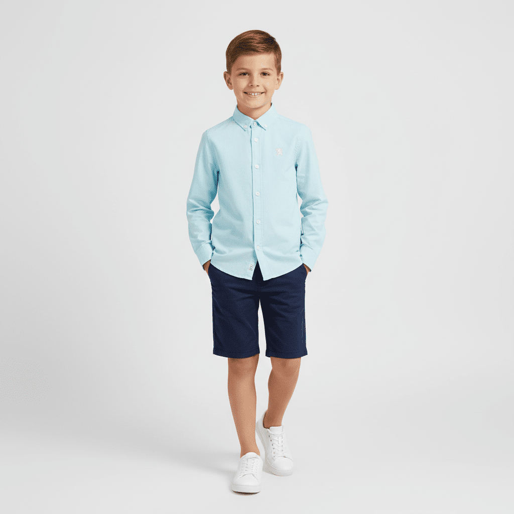 Junior's Cotton Oxford Shirt - Giordano Online