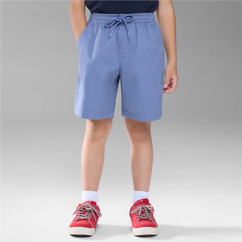 Junior's Cotton Twill Drawstring Shorts with Elastic Waist - Giordano Online