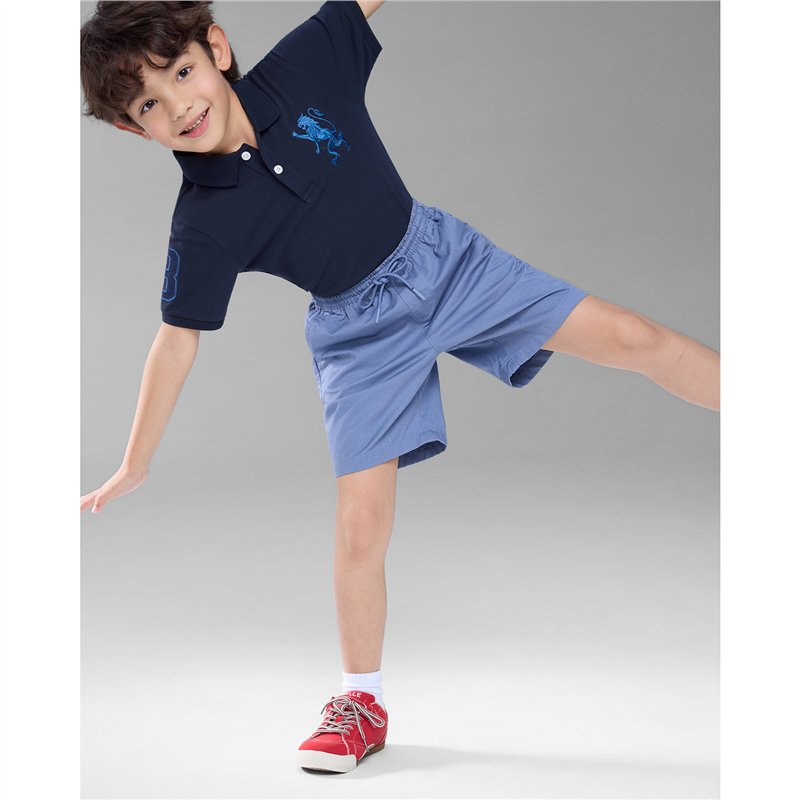 Junior's Cotton Twill Drawstring Shorts with Elastic Waist - Giordano Online