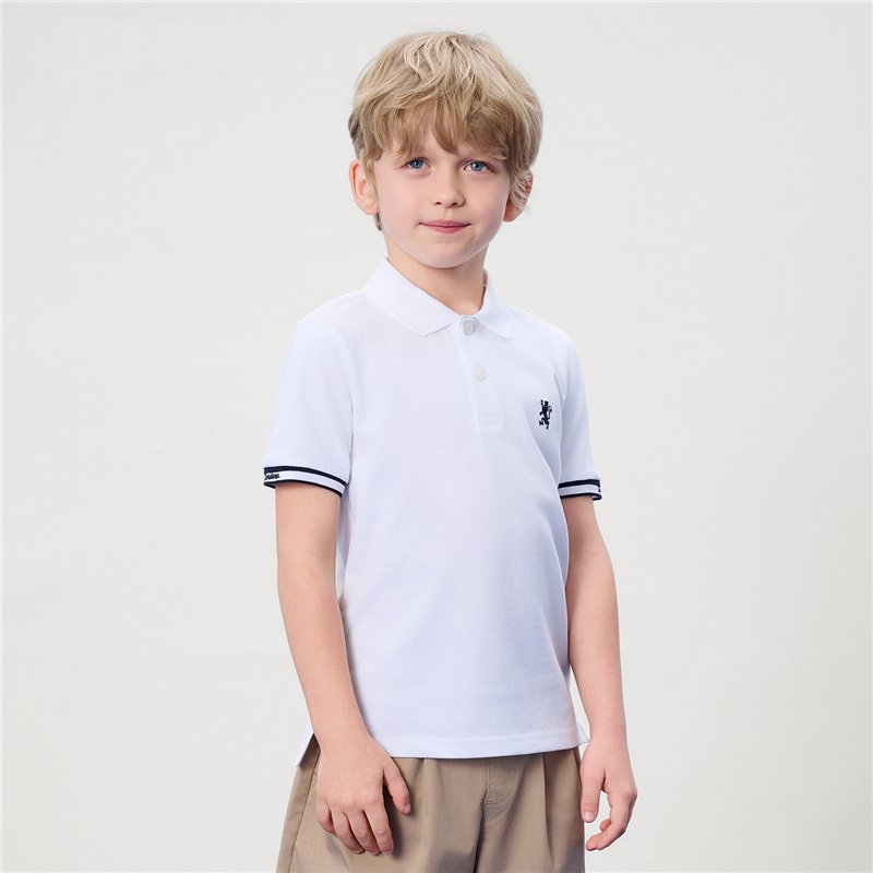 Junior's Embroidered Bold Polo - Giordano Online