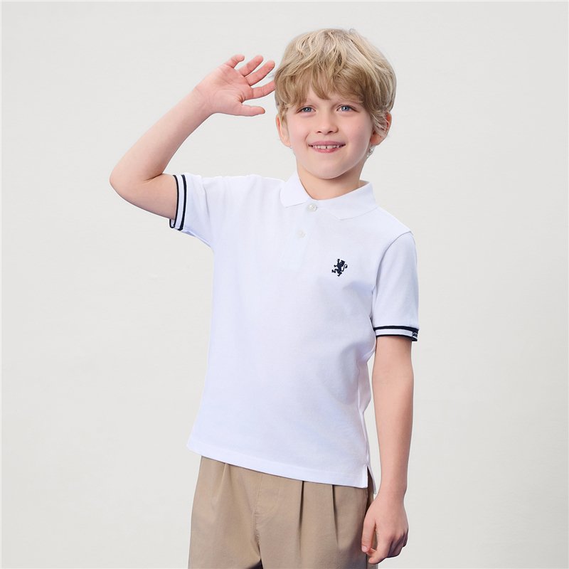 Junior's Embroidered Bold Polo - Giordano Online