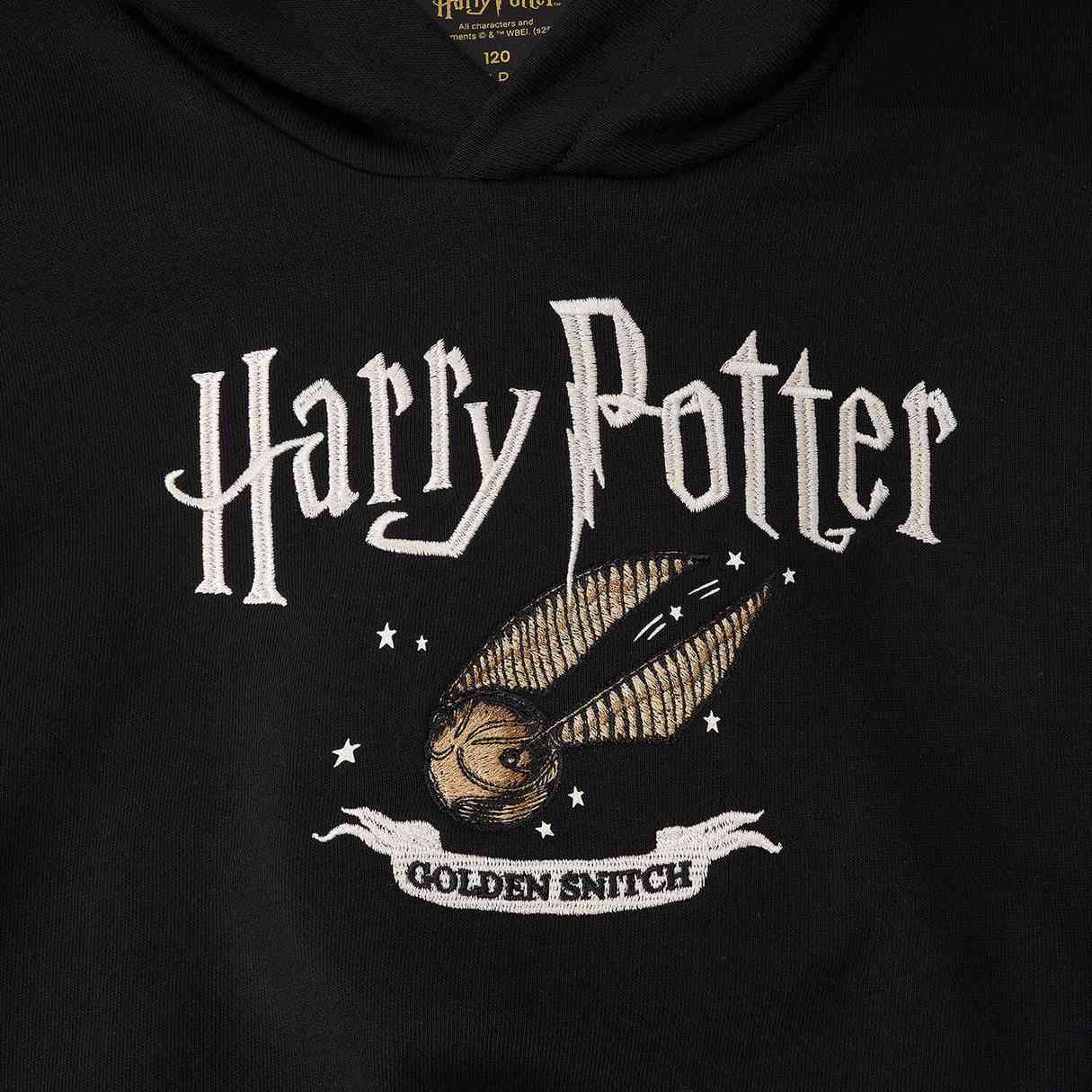 Junior's Harry Potter Relaxed Fit Graphic Hoodie with Pointed Hood - Giordano