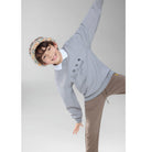 Junior's Interlock Crew Neck Relaxed Print Sweatshirt - Giordano Online