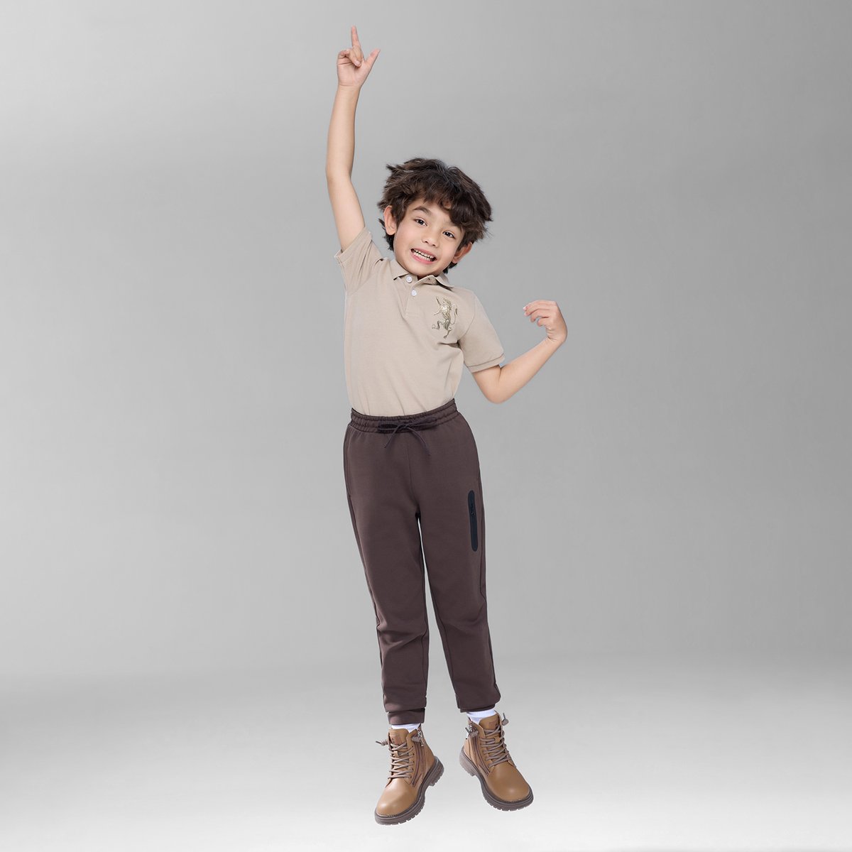 Junior's Interlock Regular Taper Elastic Waist Jogger - Giordano Online