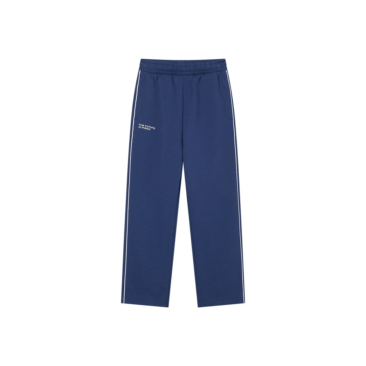 Junior's Interlock Relaxed Straight Sweat Pants - Blue - Giordano Online