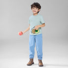 Junior's Jersey Crew Neck Regular Print Tee - Green - Giordano Online