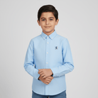 Junior's Regular Fit Embroidered Oxford Shirt - Giordano Online