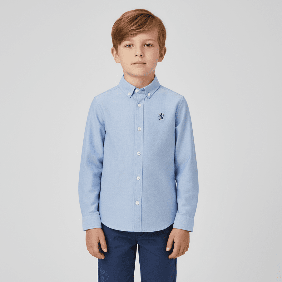 Junior's Regular Fit Oxford Shirt - Giordano Online