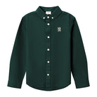 Junior's Regular Fit Oxford Shirt - Green - Giordano Online