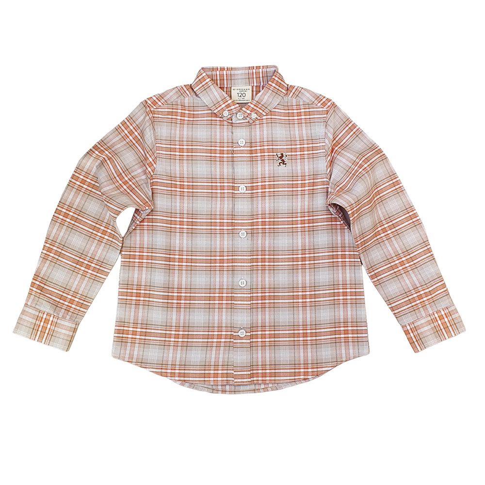 Junior's Regular Fit Oxford Shirt - White - Giordano Online