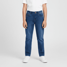 Junior's Regular Taper Stretch Denim Jeans - Giordano Online