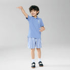 Junior's Slim Fit Lion Embroidered Cotton Polo - Giordano Online