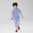 Junior's Slim Fit Lion Embroidered Cotton Polo - Giordano Online