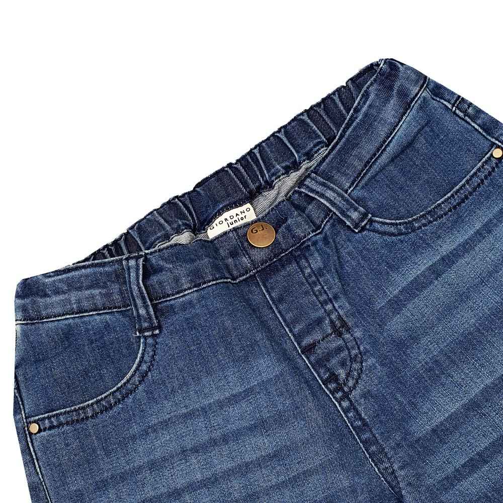Junior's Stretch Denim Jeans with Elastic Waist and Taper Fit - Giordano Online