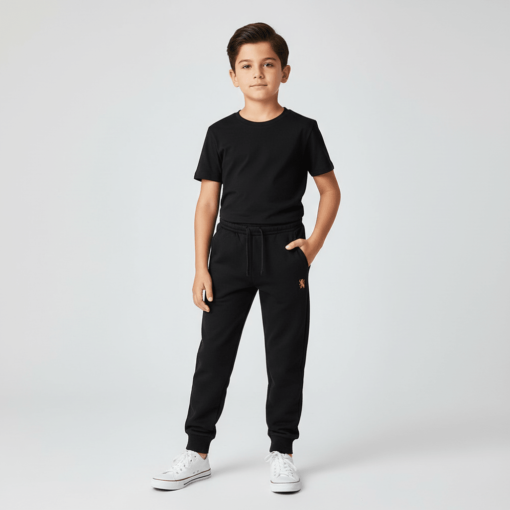 Junior's Tapered Fit French Terry Jogger with Elastic Waist - Giordano Online