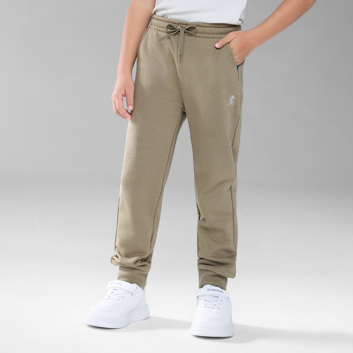Junior's Tapered Fit French Terry Jogger with Elastic Waist - Giordano Online
