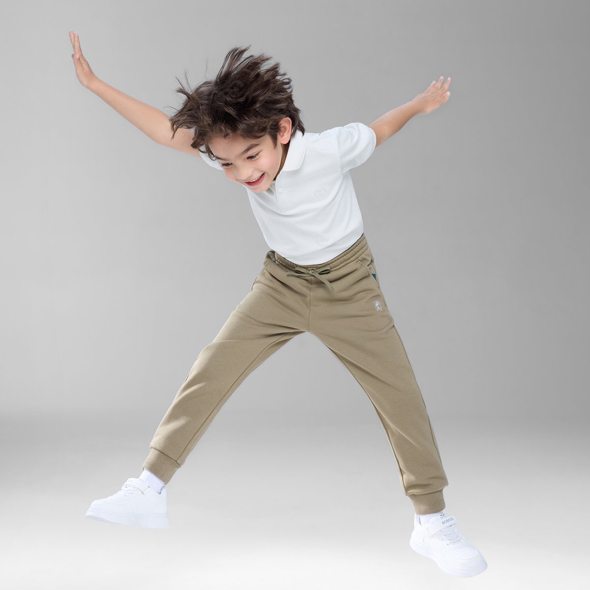 Junior's Tapered Fit French Terry Jogger with Elastic Waist - Giordano Online