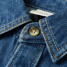 Kids Cotton Denim Woven Collar Long Sleeve Soft Touch Comfort Fit Garment Wash Shirt - Giordano