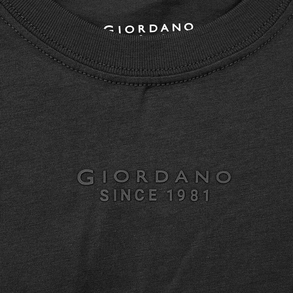 Kid's Cotton Jersey Crew Neck Printed Short Sleeve Tee - Black - Giordano Online
