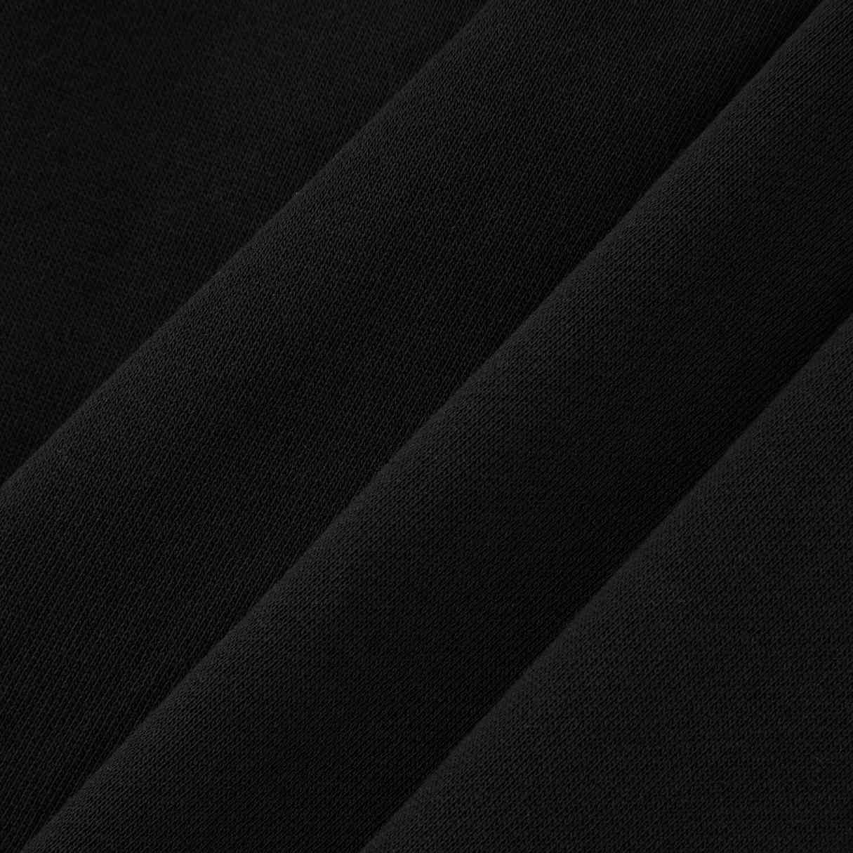 Kids Mid Rise Fleece Jogger with Elastic Waist - Black - Giordano