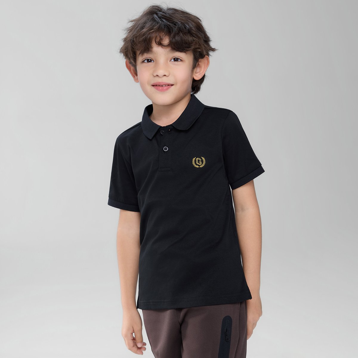 Kids' Slim Fit Liquid Touch Cotton Polo - Giordano Online