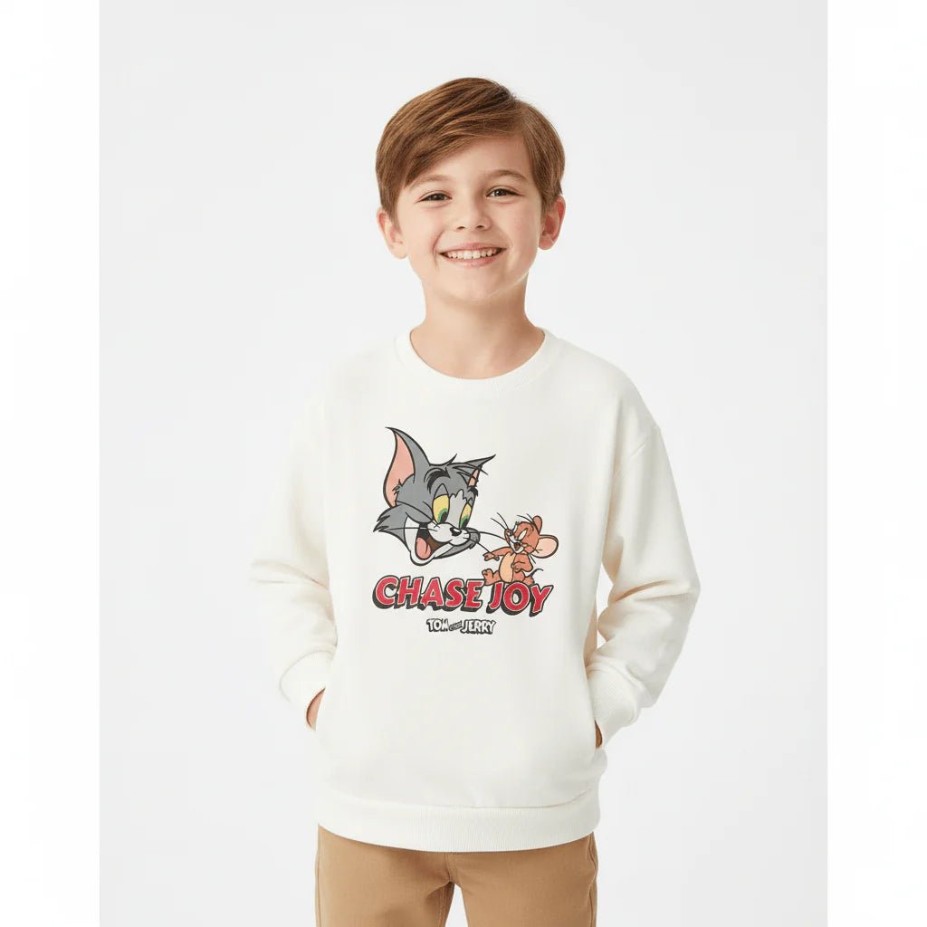 Kid's Tom & Jerry "Chase Joy" Relaxed Fit Sweatshirt - Giordano Online