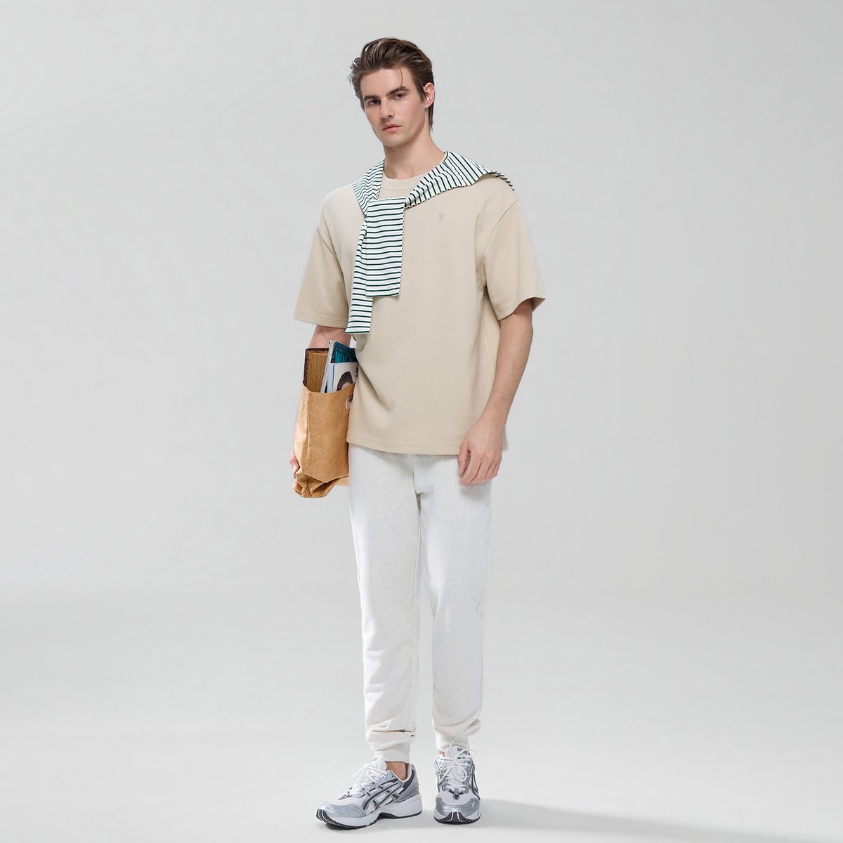 Men French Terry Slim Taper Jogger - Giordano Online