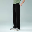 Men Mid‑Rise Regular Fit Elastic Waist Pants - Giordano Online