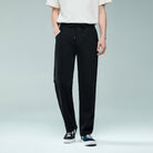Men Mid‑Rise Regular Fit Elastic Waist Pants - Giordano Online