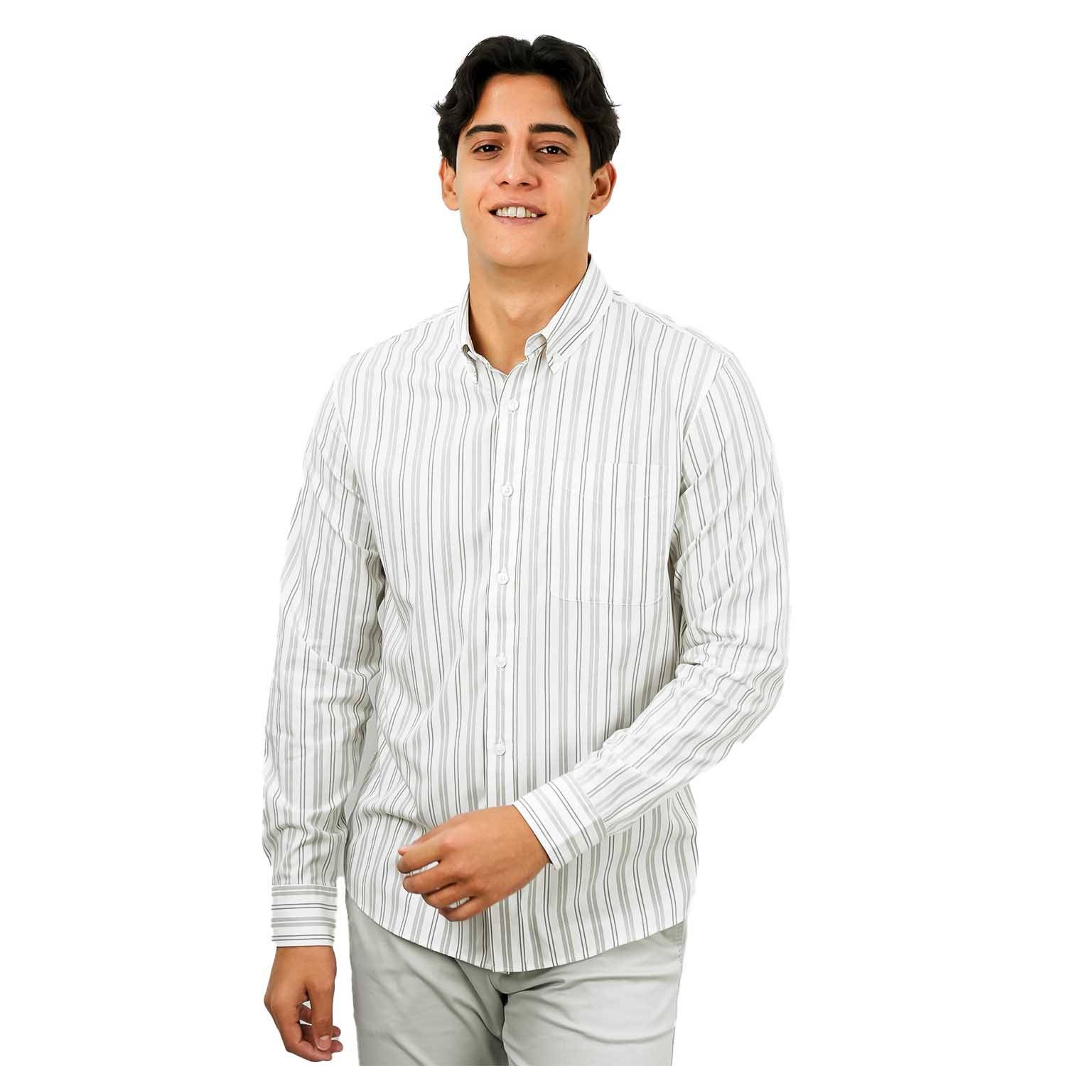Men's Bamboo Blend Twill Shirt | Slim Fit, Cool Comfort - Multicolor - Giordano Online