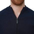 Men's Cotton - Acrylic Texture Stitch Mock Neck Raglan Cardigan - Giordano Online