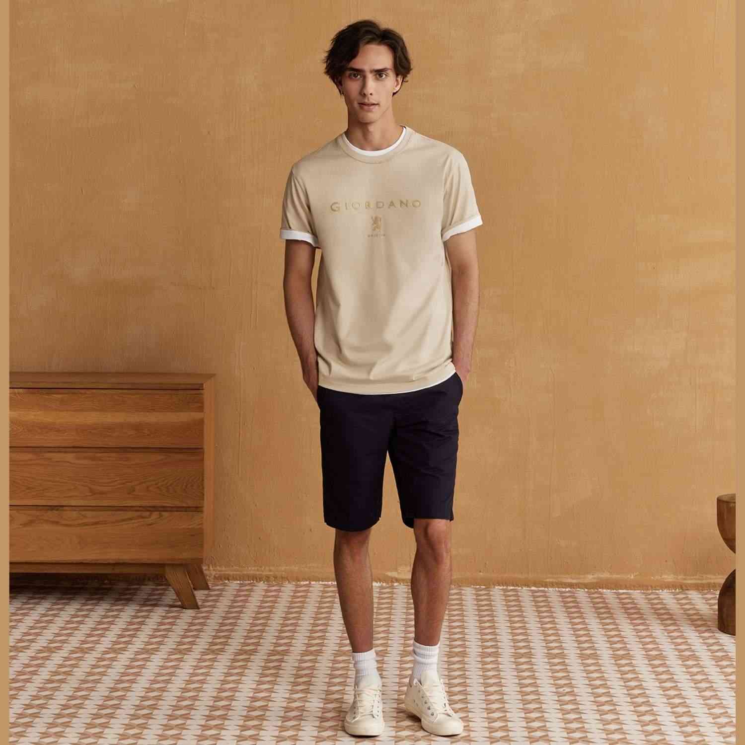 Men's Cotton Bermuda Shorts - Giordano Online