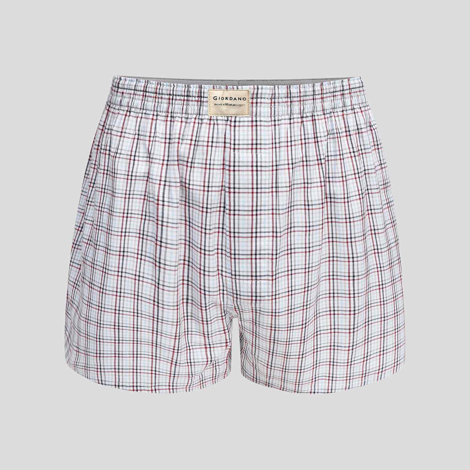 Men's Cotton Contrast Color Boxers (3pcs/pack) - Giordano Online