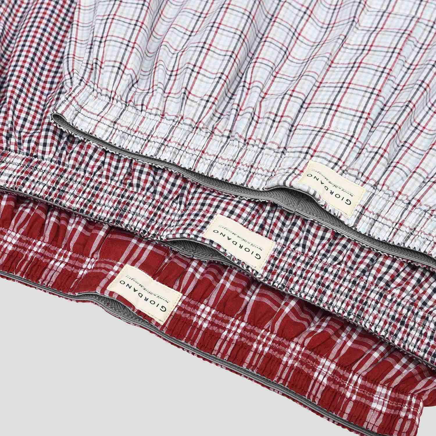 Men's Cotton Contrast Color Boxers (3pcs/pack) - Giordano Online